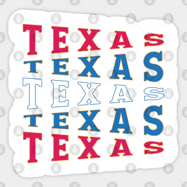 TEXT ART USA TEXAS Sticker by LAVA-ROMA-NOVA